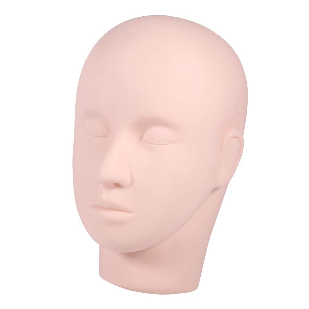 Ymiko Upgraded Makeup Eyelash Extension Practice Head – Soft Touch Rubber Mannequin for Training - görsel 11