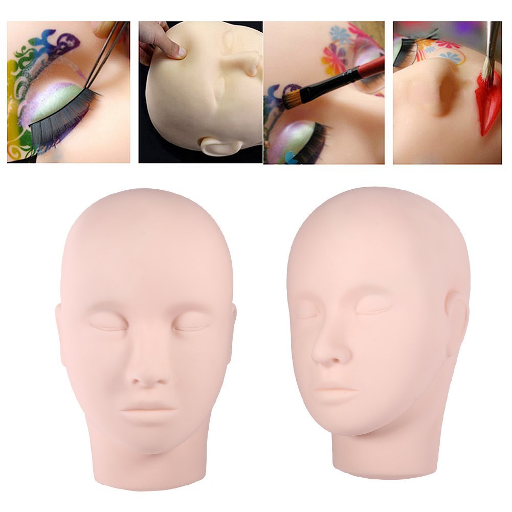 Ymiko Upgraded Makeup Eyelash Extension Practice Head – Soft Touch Rubber Mannequin for Training - görsel 5