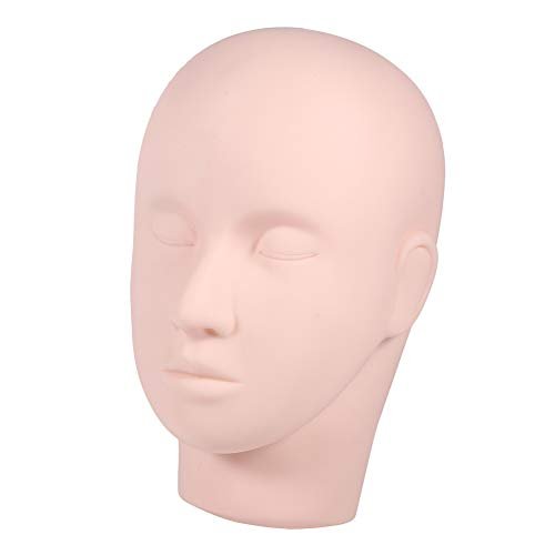 Ymiko Upgraded Makeup Eyelash Extension Practice Head – Soft Touch Rubber Mannequin for Training - görsel 12