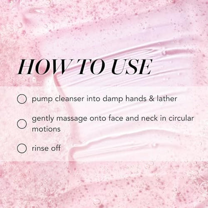 Saturday Skin Hydrating Gentle Facial Gel Cleanser - Makeup Remover for Sensitive Skin, Antioxidant Vitamin Brightening Smoothing, Korean Skincare with CICA, Acai Berry & Oats, 5.07 Fl Oz Avelisse