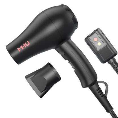 MHU Mini Blow Dryer 1000 Watts - Ceramic Ionic Compact Hair Dryer for Painting, Acrylic Pouring, Kids, and Travel - Black Avelisse