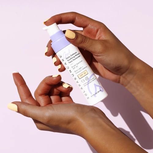 Solara Suncare Go! Daily Defense Soothing Mineral Face Sunscreen SPF 30 - EWG Verified, Vegan, Cruelty Free, Reef Friendly, Lightweight for Sensitive Skin (1.7 fl oz) Avelisse