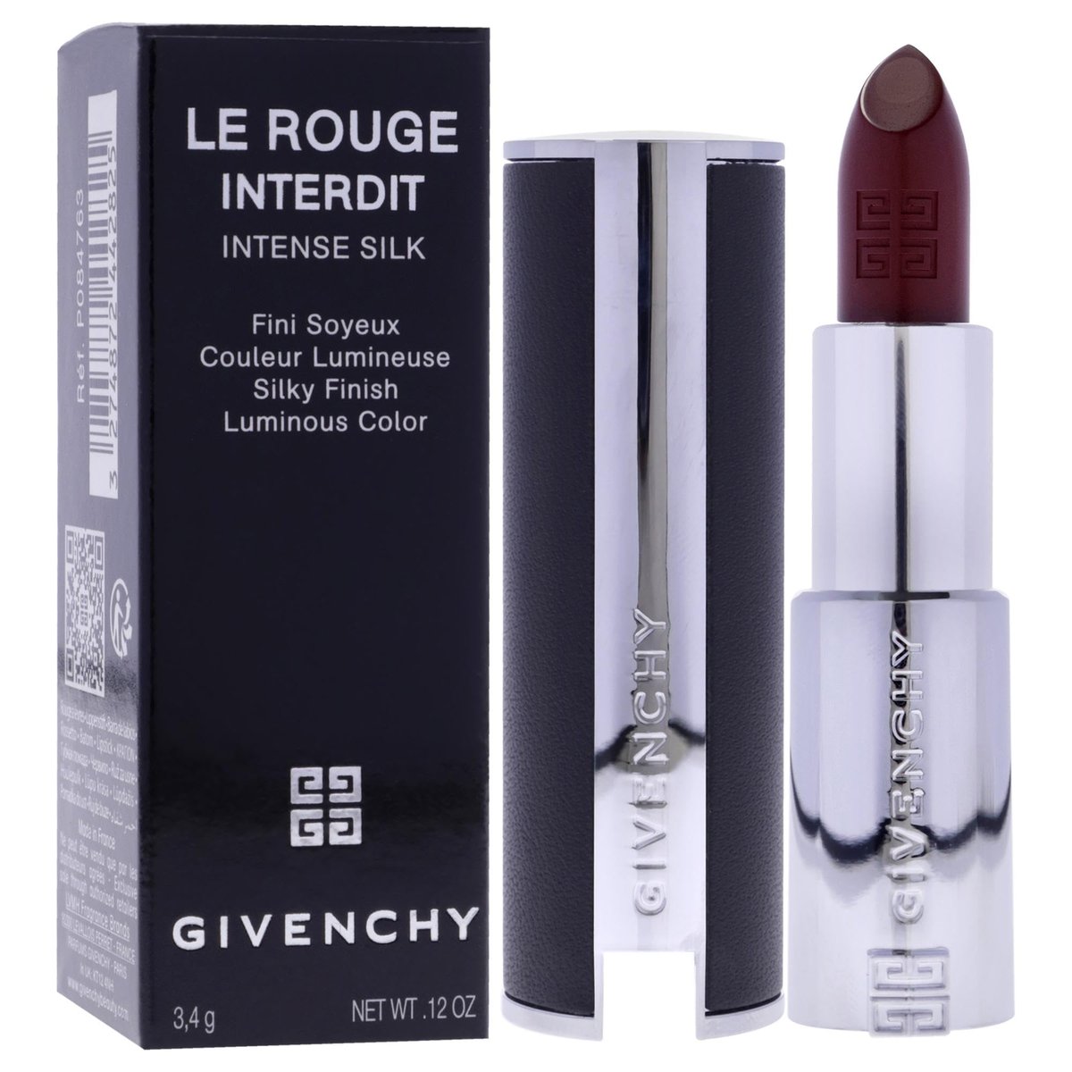 Givenchy Le Rouge Interdit Intense Silk Lipstick - N117 Rouge Erable (Cranberry) - 0.11 oz - görsel 5