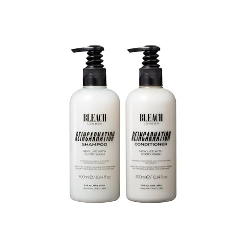 Bleach London Reincarnation Shampoo and Conditioner Set - Bond Restoring Strengthening Duo, 2 Pack - görsel 2