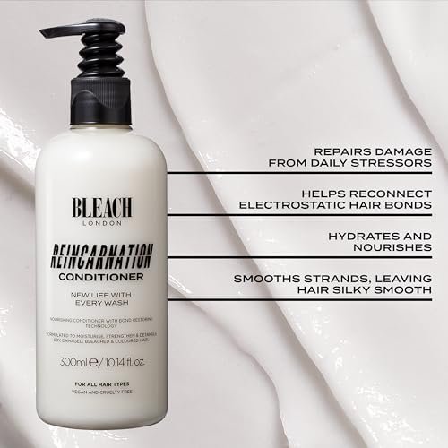 Bleach London Reincarnation Shampoo and Conditioner Set - Bond Restoring Strengthening Duo, 2 Pack - görsel 4