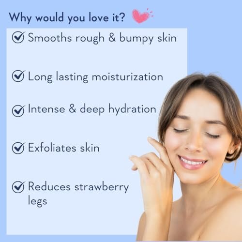 WishCare 10% AHA + 1% BHA Body Lotion for Men & Women - Exfoliating Body Lotion for Dry Skin, Detans, Smooths Rough & Bumpy Skin - 200ml - görsel 8