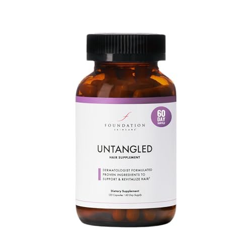 UnTangled Hair Vitamins - Collagen & Biotin Supplement for Thicker, Faster Hair Growth (60-Day Supply) Avelisse