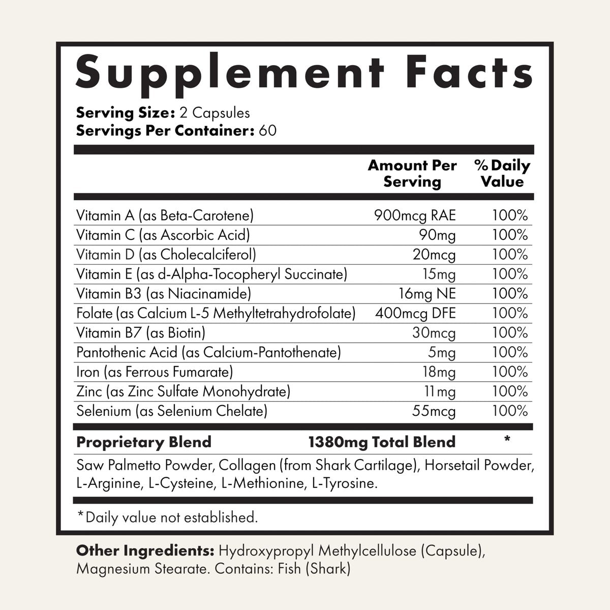 UnTangled Hair Vitamins - Collagen & Biotin Supplement for Thicker, Faster Hair Growth (60-Day Supply) Avelisse