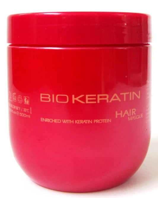 Bio Keratin Luxury Collection Anti-Frizz Smoothing Hair Masque – 16.9 fl oz (500ml)