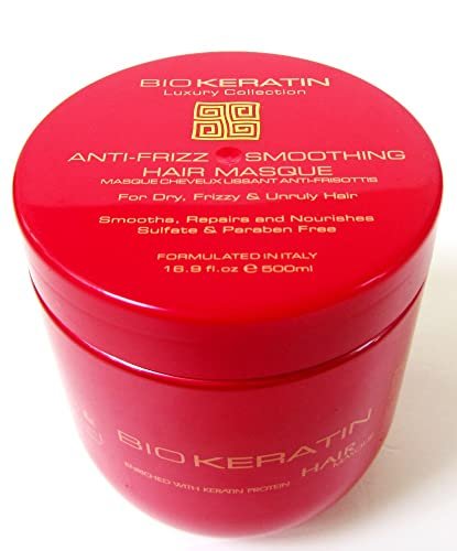 Bio Keratin Luxury Collection Anti-Frizz Smoothing Hair Masque – 16.9 fl oz (500ml) - görsel 4