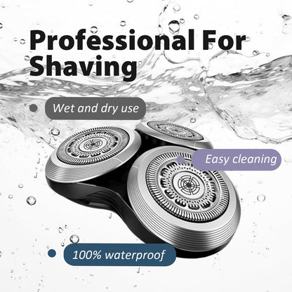 SH90 Replacement Rotary Heads for Philips Norelco Series 9000 - Double-Layer Precision Blades with Metal Wheel Buckle Upgrade Avelisse