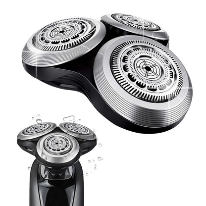 SH90 Replacement Rotary Heads for Philips Norelco Series 9000 - Double-Layer Precision Blades with Metal Wheel Buckle Upgrade Avelisse