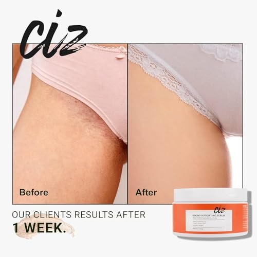 Bikini Area Exfoliator – Ingrown Hair & Razor Bump Treatment with Sugar Scrub for Women Avelisse