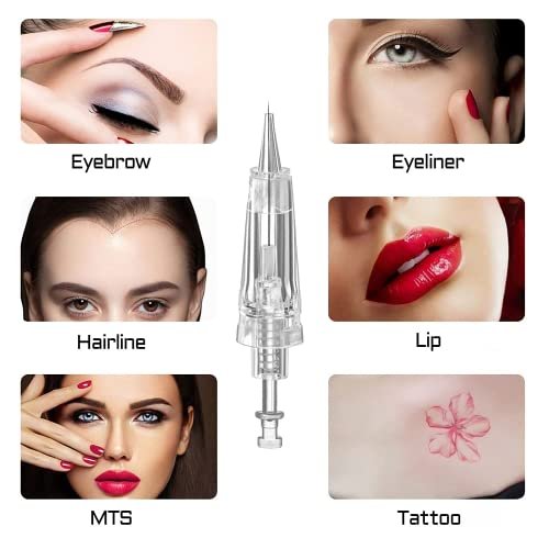 Whalrace PMU Needles 10 Pack - 5R/5P Disposable Microblading Needles for Eyebrows, Eyeliners, Lip Tinting - görsel 14