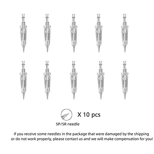 Whalrace PMU Needles 10 Pack - 5R/5P Disposable Microblading Needles for Eyebrows, Eyeliners, Lip Tinting - görsel 10