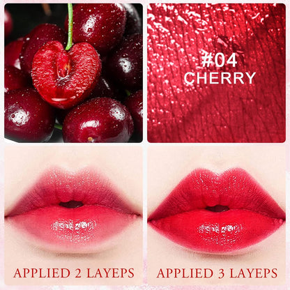 4 Colors Lip Tint Stain Set – Watery Lip Tint Mini Liquid Matte Lipstick, Long Lasting & Waterproof, Moisturizing Natural Lip Gloss, Multi-Use Lip and Cheek Tint, Lightweight Non-Sticky