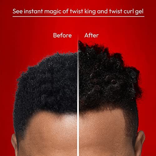 RED by Kiss X Bow Wow Styler Fixer Twist Curl Gel – Soft Hold for Afro Hair, Coconut Scent, 1 oz - görsel 10