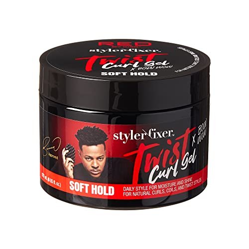 RED by Kiss X Bow Wow Styler Fixer Twist Curl Gel – Soft Hold for Afro Hair, Coconut Scent, 1 oz - görsel 2
