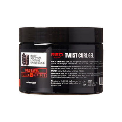 RED by Kiss X Bow Wow Styler Fixer Twist Curl Gel – Soft Hold for Afro Hair, Coconut Scent, 1 oz