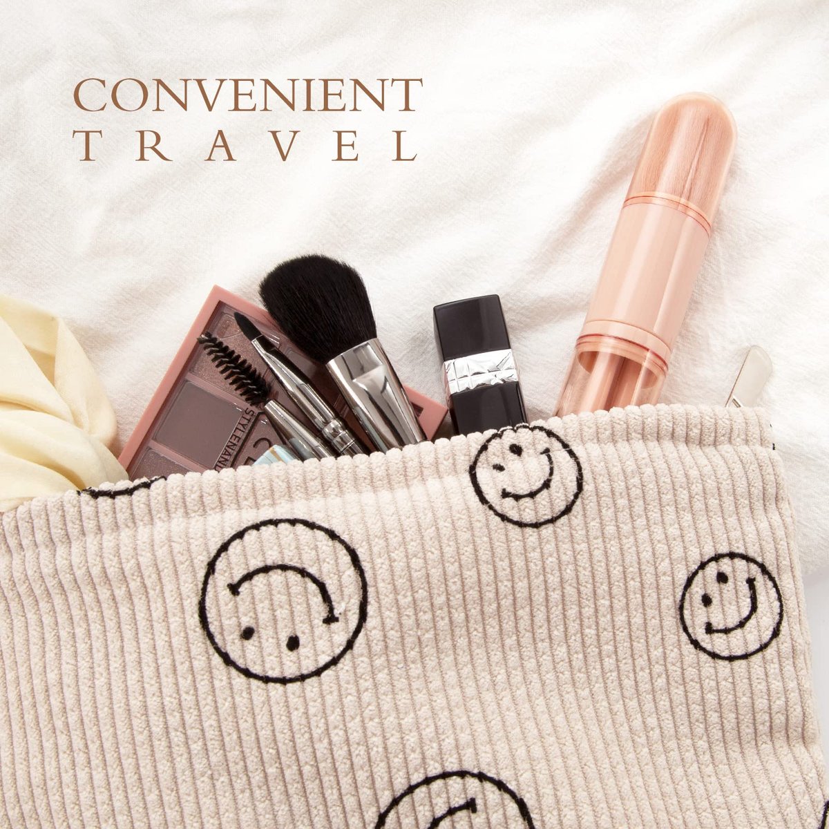 Blavvennt 4-in-1 Travel Makeup Brush Set: Retractable Mini Foundation, Blending & Eye Shadow Brushes for Women - görsel 11