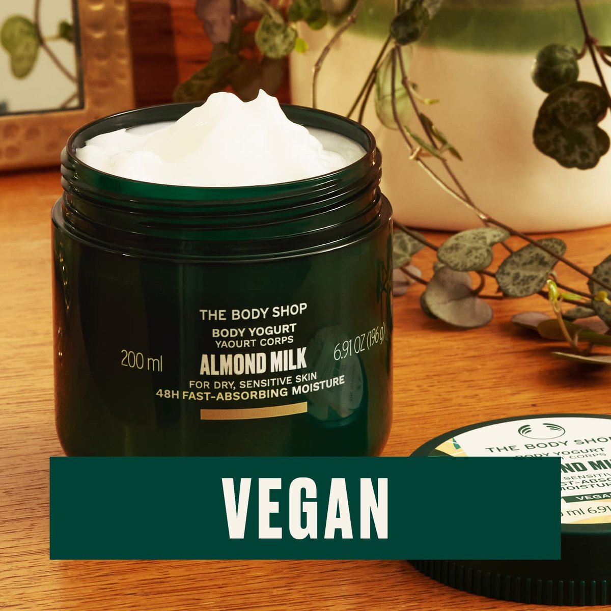 The Body Shop Almond Milk Body Yogurt – Instantly Absorbing Hydration for Sensitive Skin – Vegan, 6.91 oz Avelisse