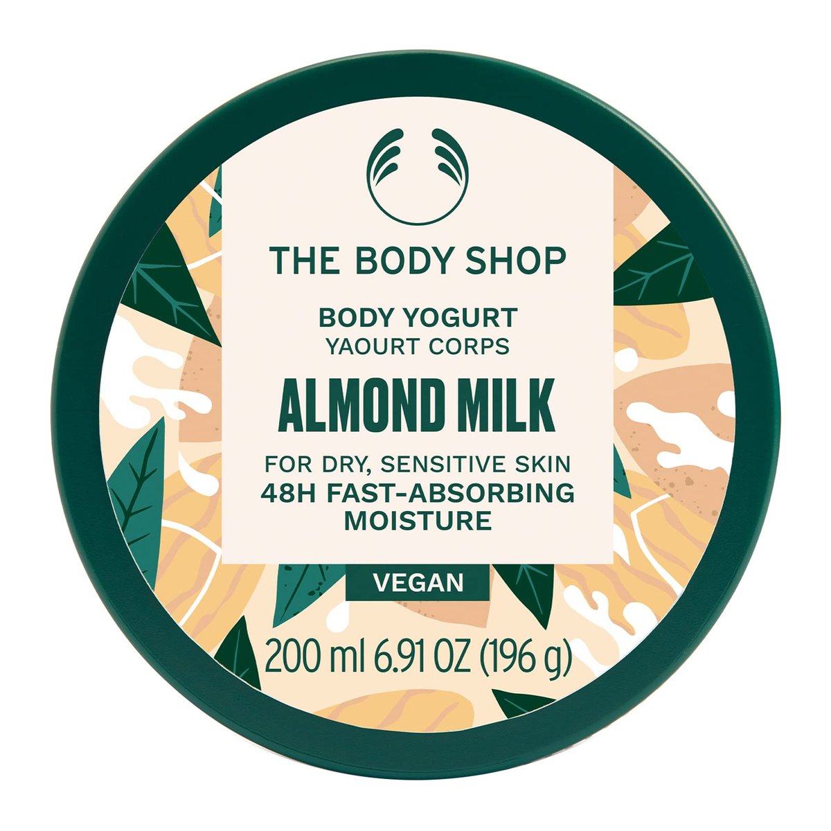 The Body Shop Almond Milk Body Yogurt – Instantly Absorbing Hydration for Sensitive Skin – Vegan, 6.91 oz Avelisse