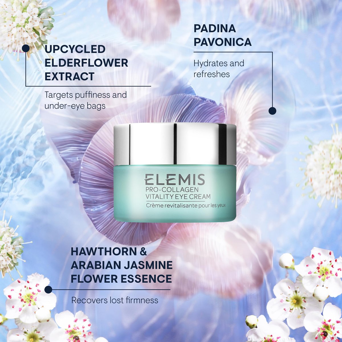 ELEMIS Pro-Collagen Vitality Eye Cream 15ml - Firm, Replenish & Smooth Skin Avelisse