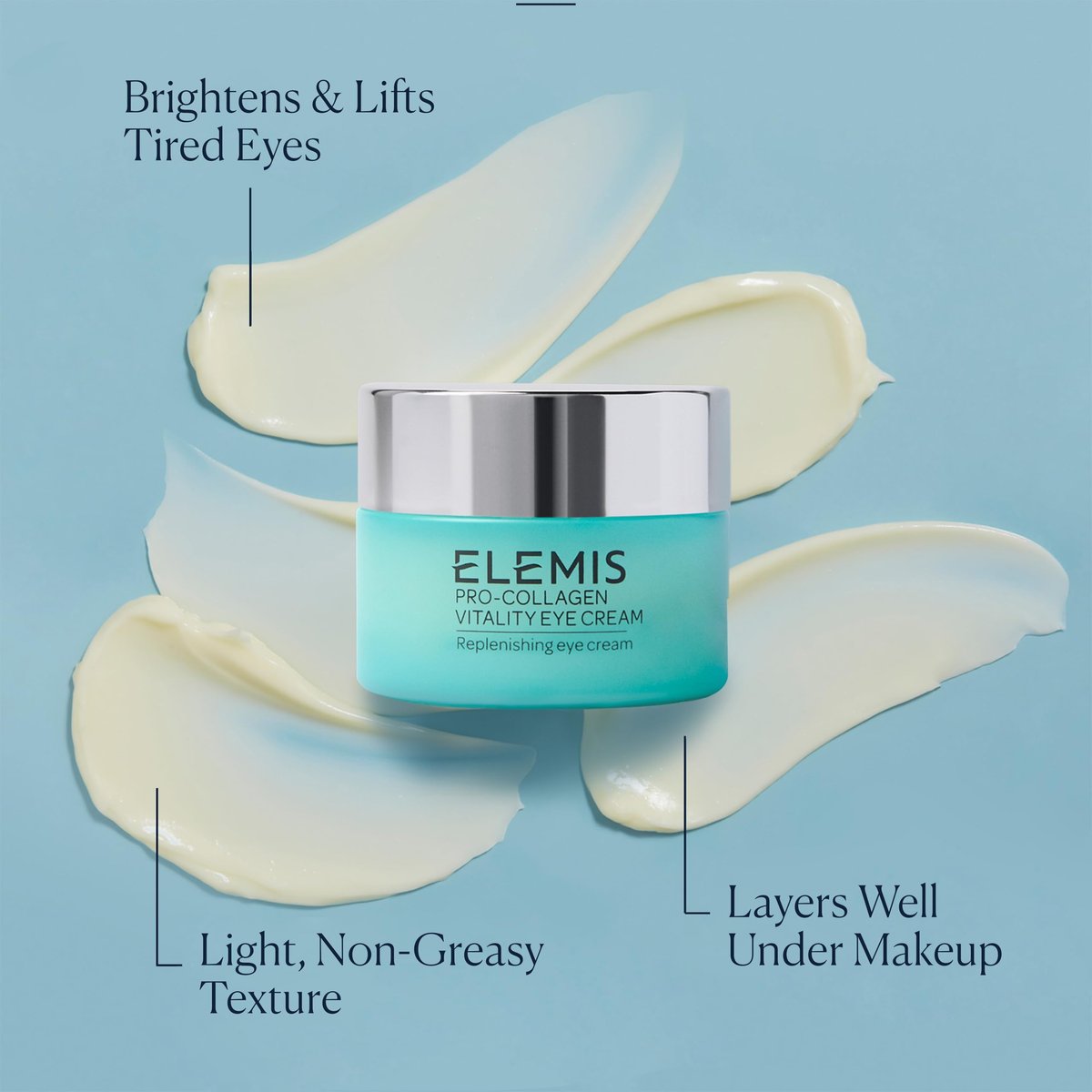 ELEMIS Pro-Collagen Vitality Eye Cream 15ml - Firm, Replenish & Smooth Skin Avelisse