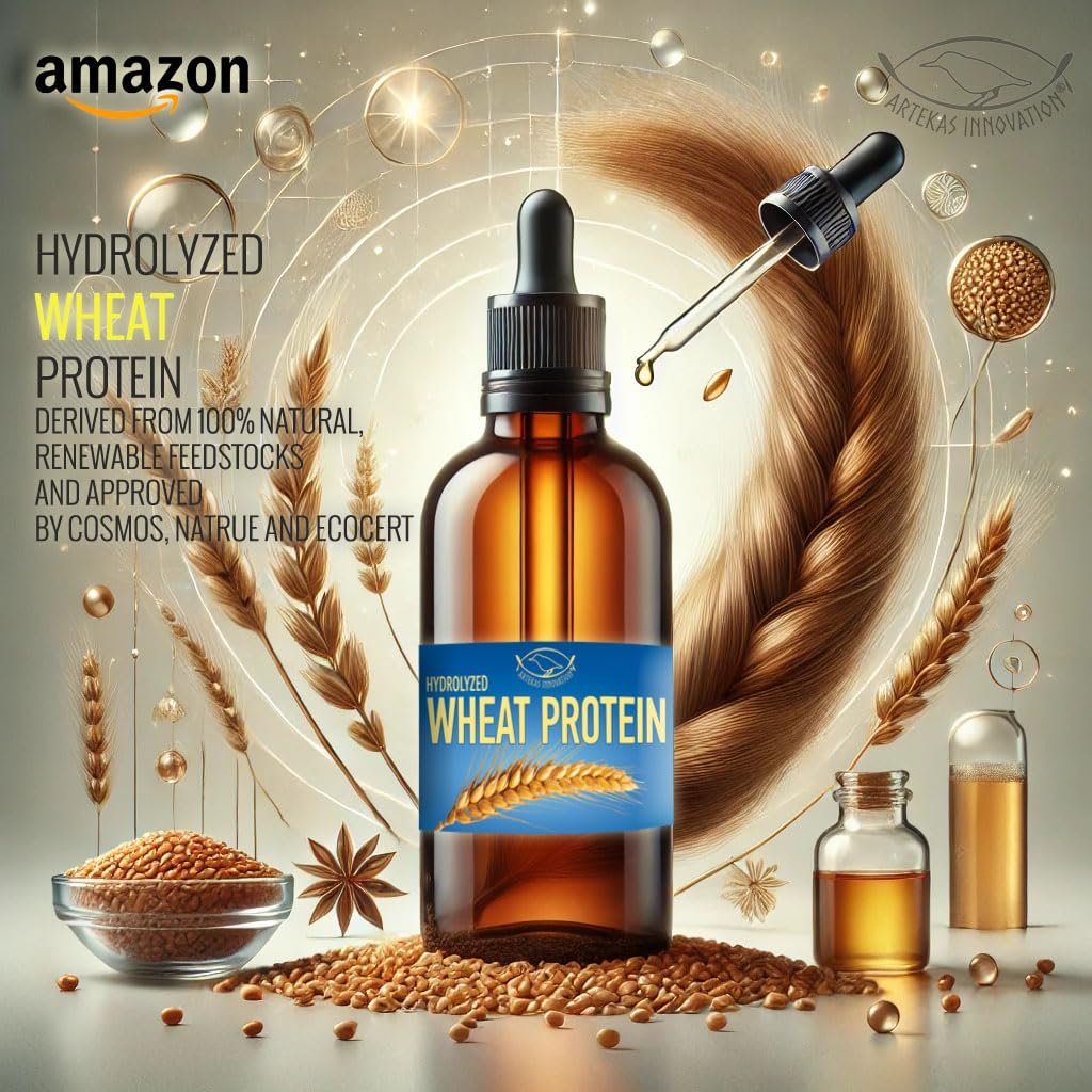 Hydrolyzed Wheat Protein Liquid – 1 oz for Homemade Hair, Skin & Body Care – Artekas Innovation Avelisse