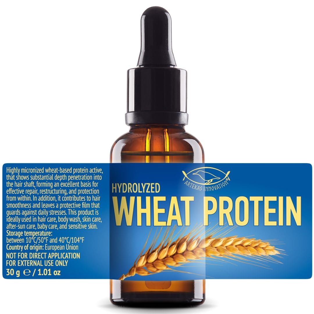 Hydrolyzed Wheat Protein Liquid – 1 oz for Homemade Hair, Skin & Body Care – Artekas Innovation Avelisse