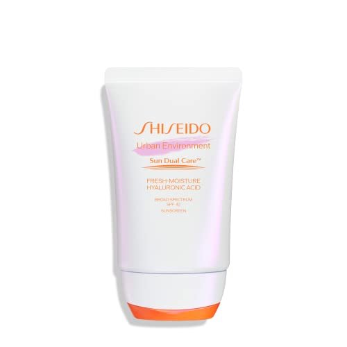 Shiseido Urban Environment Fresh-Moisture Sunscreen SPF 42 - 50 mL - UVA/UVB Protection, 12-Hour Hydration, Water Resistant 40 min, Non-Comedogenic Avelisse