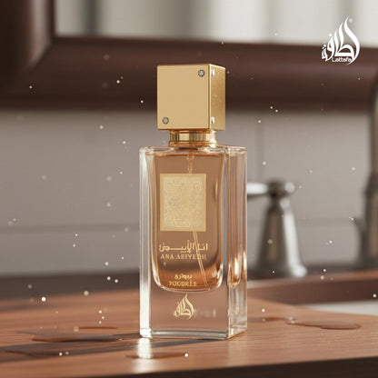 Lattafa Perfumes Ana Abiyedh Poudree for Women Eau de Parfum Spray, 2.0 oz / 60 ml Avelisse