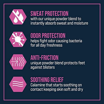 Certain Dri Women's Body Powder - Talc-Free, Triple-Action Sweat, Odor & Moisture Control, Anti-Chafing Calamine Formula, Doctor-Recommended for Sensitive Skin - 8 oz