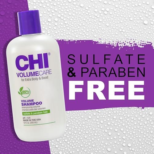 CHI VolumeCare Volumizing Shampoo – Adds Volume to Thin, Fine & Flat Hair – Sulfate & Paraben Free – 12 oz - görsel 12