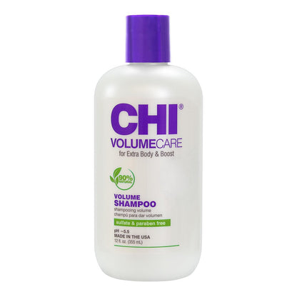 CHI VolumeCare Volumizing Shampoo – Adds Volume to Thin, Fine & Flat Hair – Sulfate & Paraben Free – 12 oz