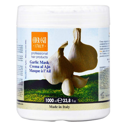 Ever Ego Italy ImpacEgo Garlic Conditioning Mask – 33.8 fl oz (1000ml) Professional Hair Treatment Avelisse