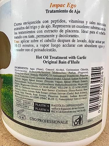 Ever Ego Italy Garlic Shampoo & Garlic Mask Treatment Plus 1000ml + Cren Energizing Lotion 125ml
