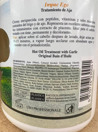 Ever Ego Italy Garlic Shampoo & Garlic Mask Treatment Plus 1000ml + Cren Energizing Lotion 125ml