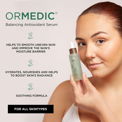 IMAGE Skincare ORMEDIC Balancing Antioxidant Serum – Hydrating & Soothing Face Serum with Organic Aloe Vera, Vitamin C & Botanical Extracts, 1 fl oz Avelisse