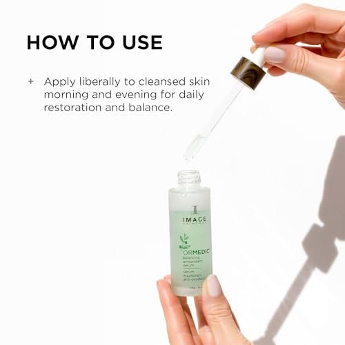 IMAGE Skincare ORMEDIC Balancing Antioxidant Serum – Hydrating & Soothing Face Serum with Organic Aloe Vera, Vitamin C & Botanical Extracts, 1 fl oz Avelisse
