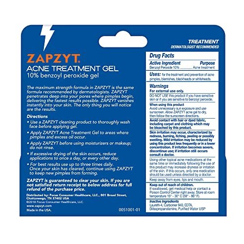 Zapzyt 2 Step Acne Treatment – Effective Acne Gel for Clear Skin Avelisse