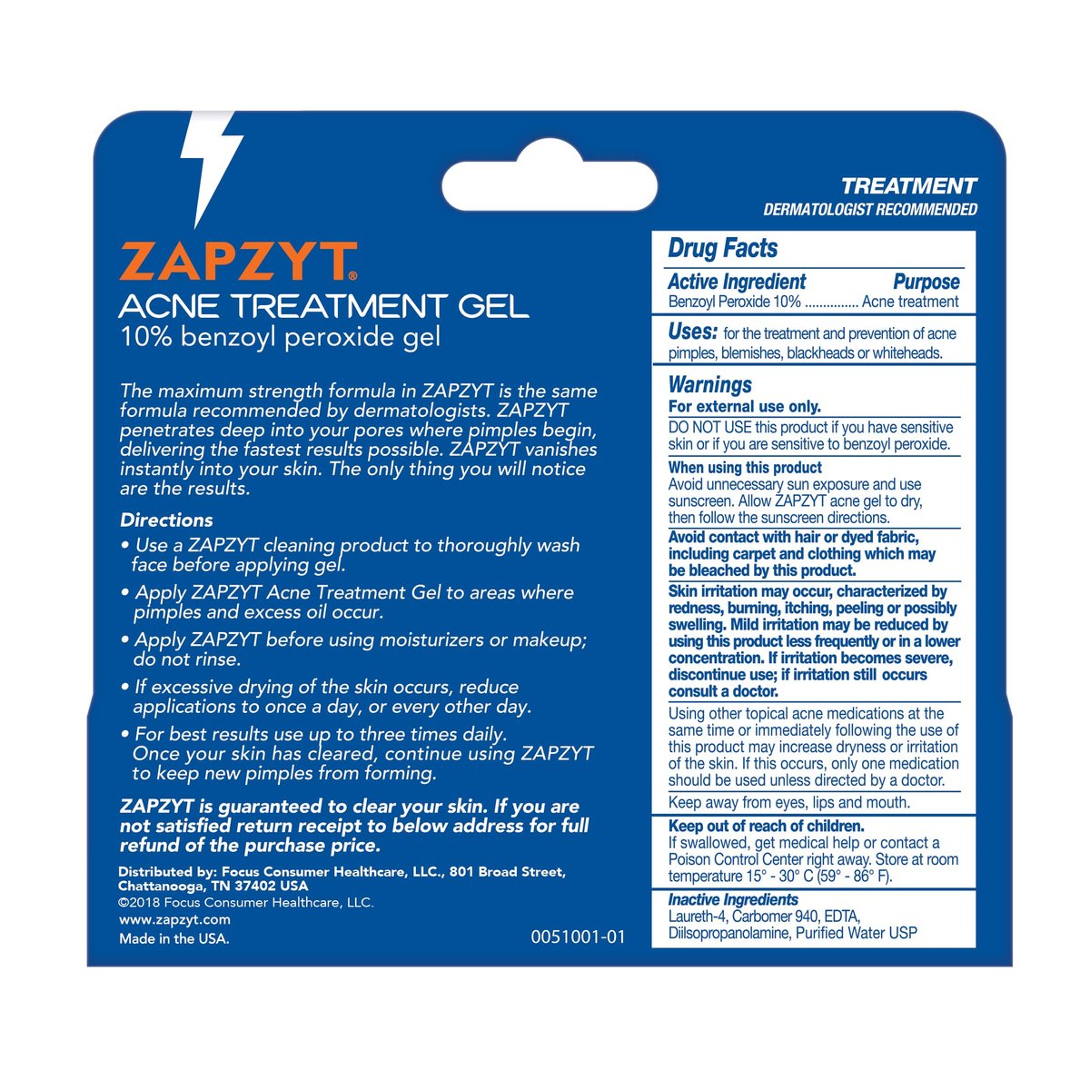 Zapzyt 2 Step Acne Treatment – Effective Acne Gel for Clear Skin Avelisse