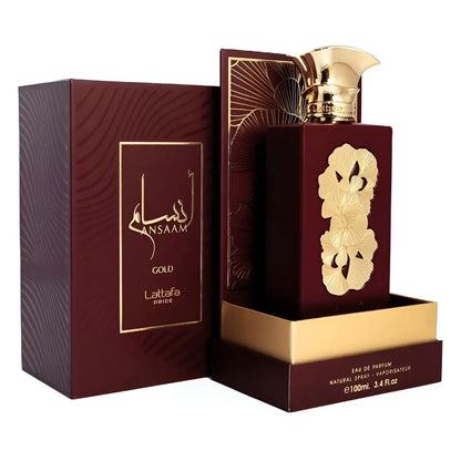 Lattafa Pride Ansaam Gold – Fruity Floral Sweet Musky Eau de Parfum – Long-Lasting Unisex Fragrance, 3.4 oz / 100 ml Avelisse