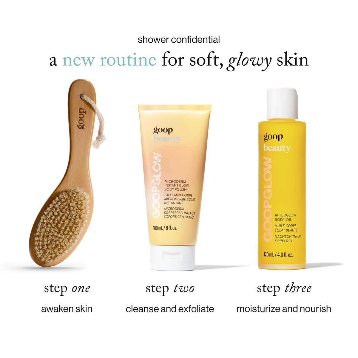 goop Beauty Microderm Body Polish – Exfoliating Scrub & Foaming Cleanser for Glowing Skin, 6 fl oz Avelisse