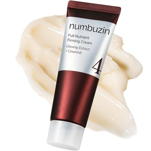 numbuzin No.4 Full-Nutrient Firming Cream – Anti-Aging & Wrinkle Care with Red Ginseng, Niacinamide, Bifida – 2.02 fl. oz. Avelisse