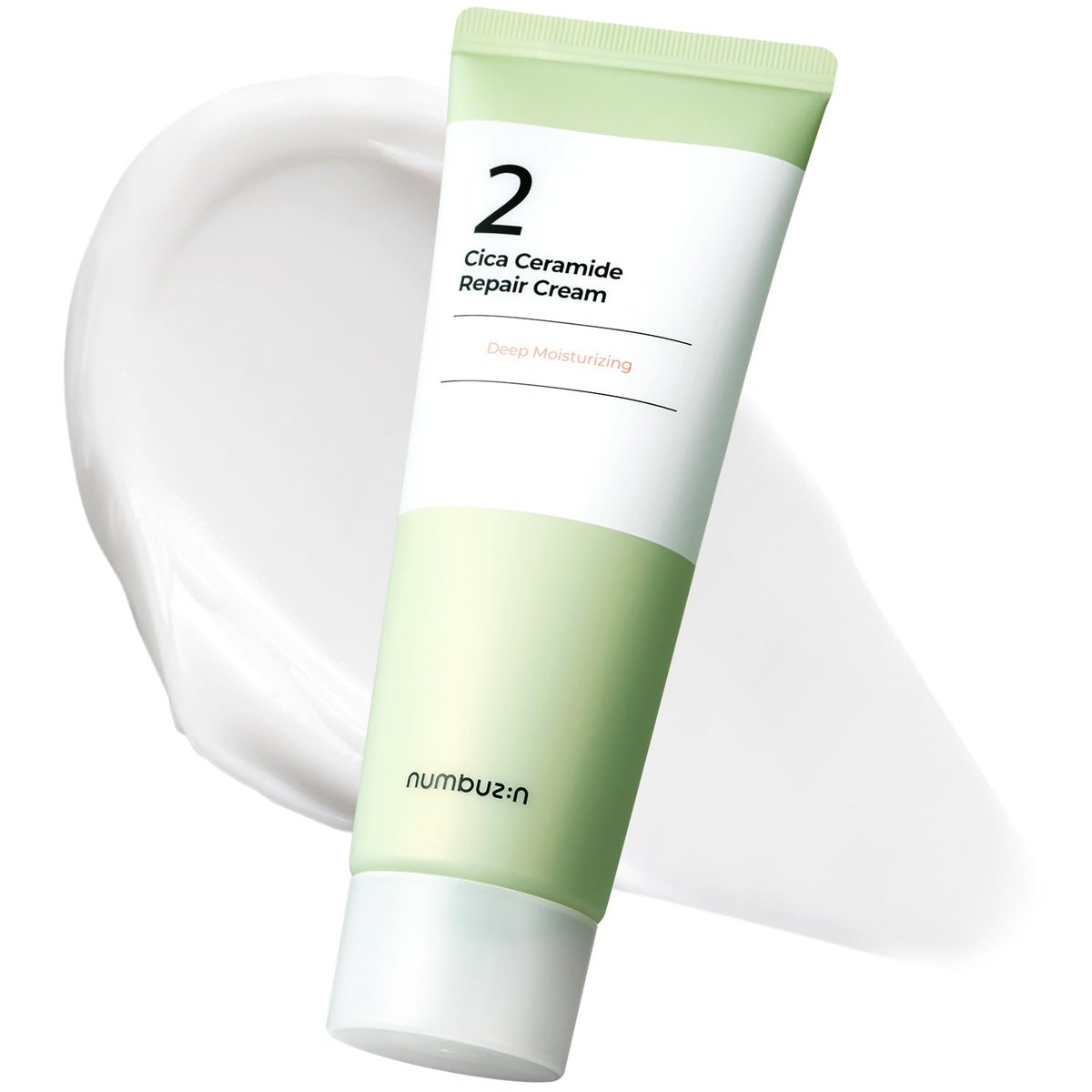 numbuzin No.2 Cica Ceramide Repair Cream - Hydrating & Calming Face Moisturizer for All Skin Types, 2.02 fl. oz. Avelisse