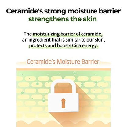 numbuzin No.2 Cica Ceramide Repair Cream - Hydrating & Calming Face Moisturizer for All Skin Types, 2.02 fl. oz. Avelisse