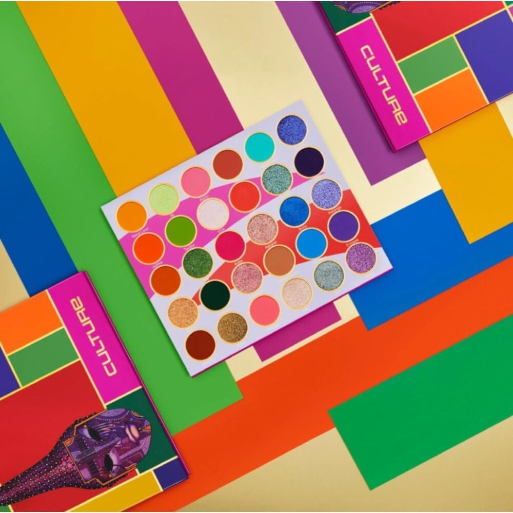Juvia's Place Palette Culture - 30 Pigmented Eyeshadow Shades - Bold Neutrals & Brights Avelisse