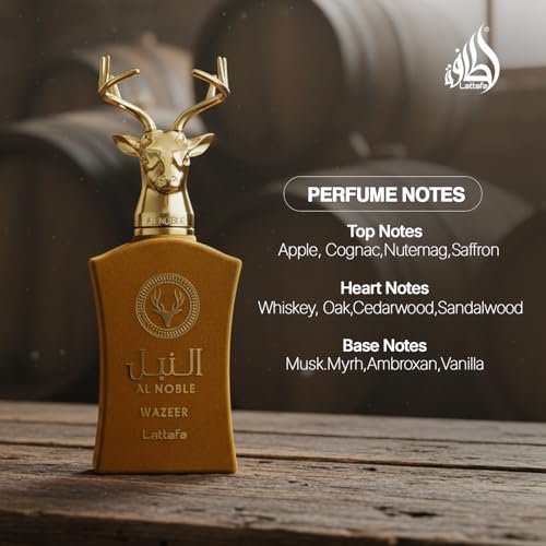 Lattafa Al Noble Wazeer Eau De Parfum Spray 3.4 oz – Unisex Luxury Fragrance - görsel 8