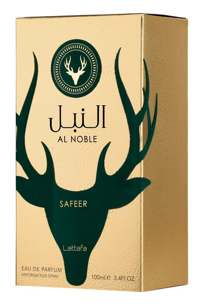 Lattafa Al Noble Safeer Eau de Parfum Spray for Unisex, 3.4 fl oz – Long-Lasting Oriental Fragrance